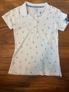 Boy’s Top Golf Polo with Mini Golf Print